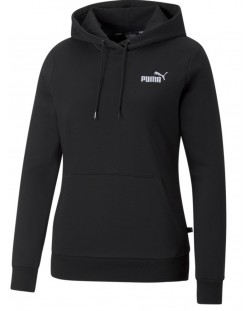 Дамски суитшърт Puma - ESS+ Embroidery Hoodie FL  черен