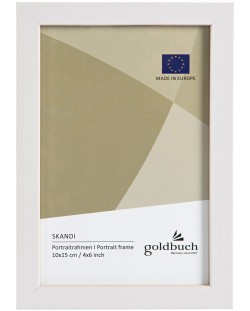 Дървена рамка за снимки Goldbuch Skandi - Бяла, 10 x 15 cm