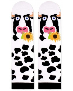 Дамски чорапи Pirin Hill - Farm Cow, размер 35-38, бели