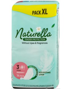 Дамски превръзки Naturella Tender Protection - Maxi, 14 броя