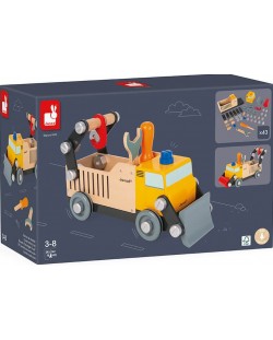 Дървена играчка Janod - Направи си камион Diy Brico Kids