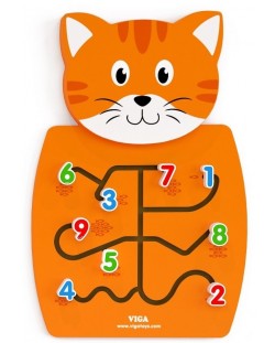 Дървена игра с цифри за стена Viga - Коте