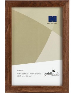 Дървена рамка за снимки Goldbuch Skandi - Кафява, 10 x 15 cm