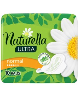 Дамски превръзки с крилца Naturella Ultra - Normal, с лайка, 10 броя