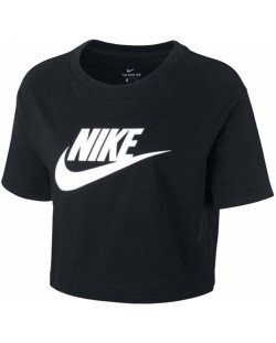 Дамска тениска Nike - Essential Cropped Icon , черна