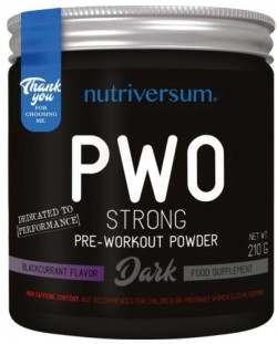 Dark PWO Strong, касис, 210 g, Nutriversum