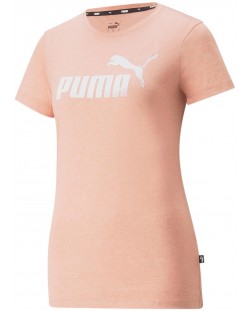 Дамска тениска Puma - ESS Logo Heather, светлооранжева