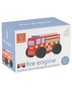 Детска играчка Orange Tree Toys - Дървена пожарна кола
