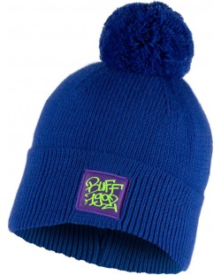 Детска шапка BUFF - Knitted hat Deik, синя