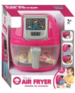 Детски уред за готвене Felyx Toys - Power Air Fryer, розов