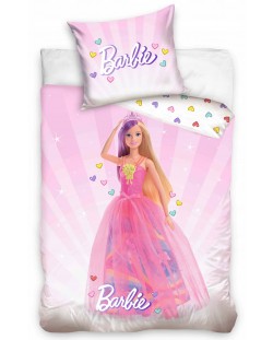 Детски спален комплект Sonne - Barbie Pink World, 2 части
