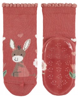 Детски чорапи със силиконова подметка Sterntaler - С магаренце, 21/22, 12-24 месеца