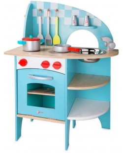 Детска дървена кухня Classic World – Синя