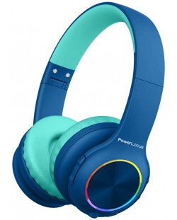 Детски слушалки PowerLocus - PLED, безжични, сини