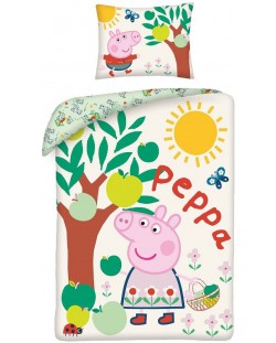 Детски спален комплект Uwear - Peppa Pig Garden