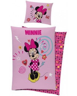 Детски спален комплект Sonne - Minnie Mouse, 140 x 200 cm, 2 части