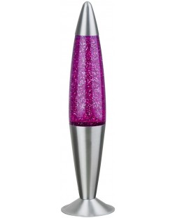 Декоративна лампа Rabalux - Glitter 4115, 25 W, 42 x 11 cm, лилава