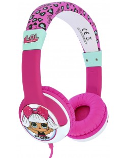 Детски слушалки OTL Technologies - L.O.L. My Diva, розови