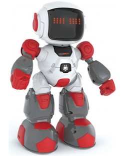 Детска играчка Felyx Toys - Kids Buddy, Робот с часовник, червен