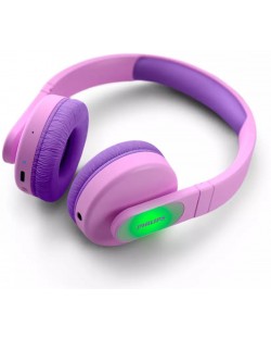 Детски слушалки Philips - TAK4206PK, безжични, розови