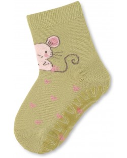 Чорапи със силиконова подметка Sterntaler - Мишле, 27/28 размер, 4-5 години, жълти