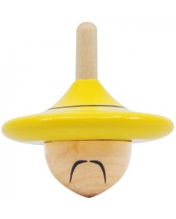 Детска играчка Svoora - Китаецът, дървен пумпал Spinning Hats