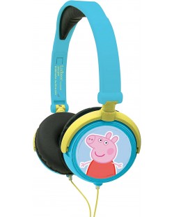 Детски слушалки Lexibook - Peppa Pig HP015PP, сини
