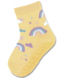 Детски чорапи със силиконова подметка Sterntaler - С дъга, 27/28 размер, 4-5 години