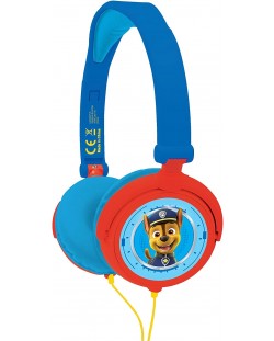 Детски слушалки Lexibook - Paw Patrol HP015PA, сини/червени