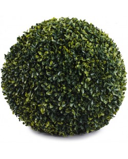 Декоративна топка Rossima - Камелия, 38 сm, PVC, тъмнозелена