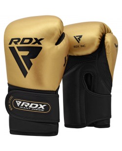 Детски боксови ръкавици RDX - REX J-12, 6 oz, златисти/черни