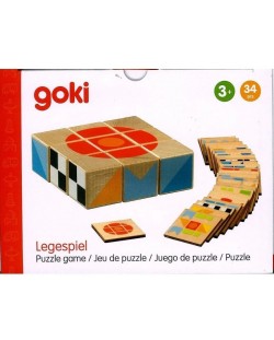 Детска образователна игра-пъзел Goki - Кубус II