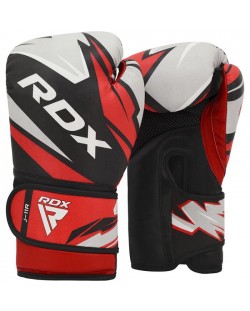 Детски боксови ръкавици RDX - J11, 6 oz, червени/черни