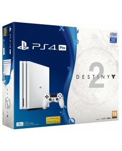 Sony PlayStation 4 Pro 1TB + Destiny 2 Bundle - Glacier White
