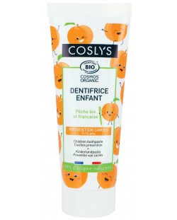 Детска паста за зъби с екстракт от био праскови Coslys - 50 ml