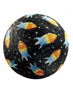 Детска топка за игра Crocodile Creek - Ракети, 18 cm