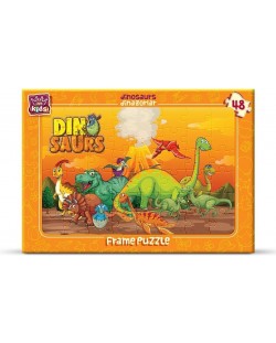 Детски пъзел Art Puzzle от 48 части - Динозаври