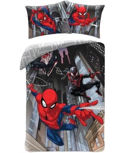 Детски спален комплект Halantex - Spider-Man, Town