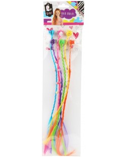 Детски цветни аксесоари за коса TToys - С фиба, 6 броя