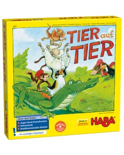 Детска игра Haba - Животинче върху животинче