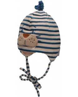Детска зимна шапка Sterntaler - Бобър, 37 cm, 2-3 м, райe