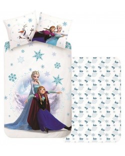 Детски спален комплект от 2 части Sonne - Frozen, бял
