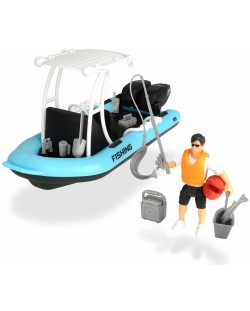 Детска играчка Dickie Toys Playlife - Лодка за риболов,  20 cm