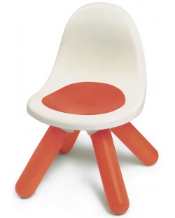 Детски стол Smoby - Червен, с облегалка