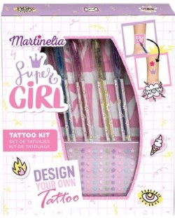 Детски комплект за татуировки Martinelia - Super Girl 