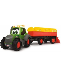 Детска играчка Dickie Toys ABC - Трактор с ремарке за животни, Fendti