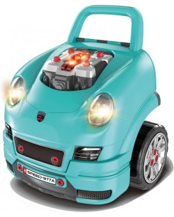 Детски интерактивен автомобил Buba - Motor Sport. син