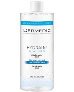 Dermedic Hydrain3 Hialuro Мицеларна вода H2O, 500 ml