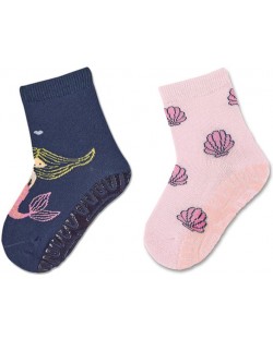 Чорапи със силиконова подметка Sterntaler - Русалка, 25/26 размер, 3-4 години, 2 чифта