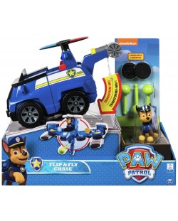 Детска играчка Nickelodeon Paw Patrol - Подхвърли и полети, Чейс